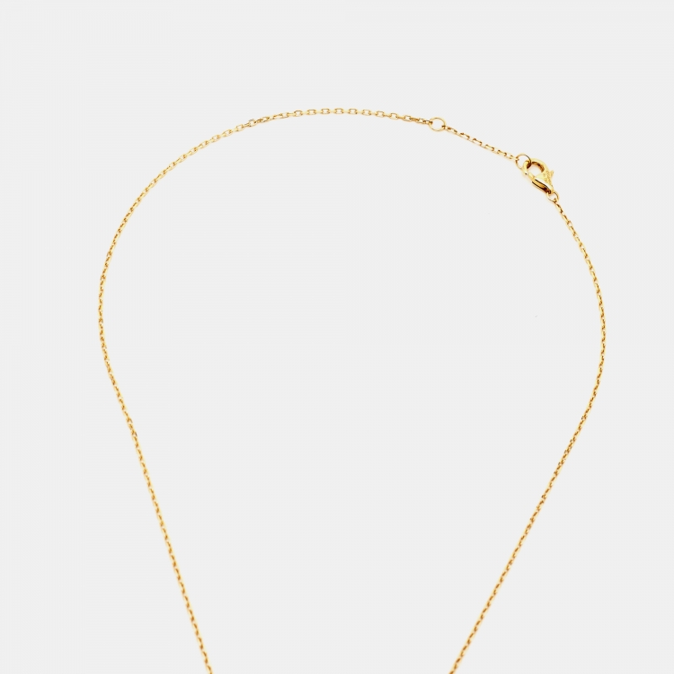 مملوكة مسبقًا Cartier Juste Un Clou Diamond 18k Yellow Gold Necklace