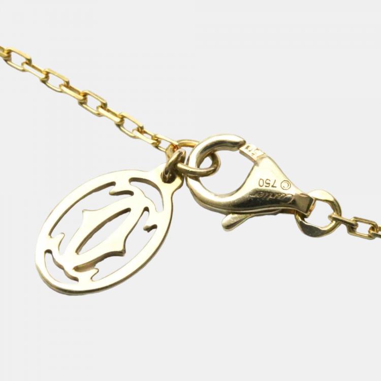 Pre Owned Cartier D'amour Small 18K Yellow Gold Diamond Necklace