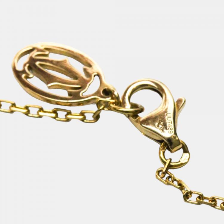 Pre Owned Cartier D'amour Small 18K Yellow Gold Diamond Necklace