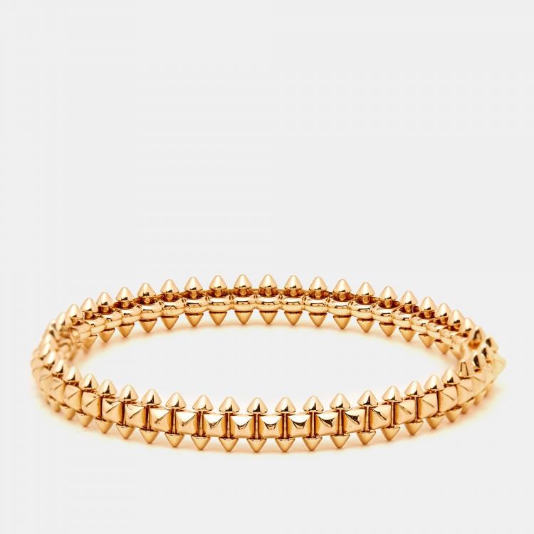 Pre Owned Cartier Clash De Cartier 18K Rose Gold Medium Model Bracelet 17