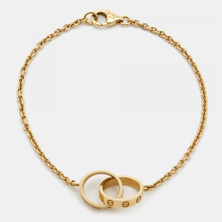 Cartier Love Interlocking Loops K Yellow Gold Bracelet Cartier The