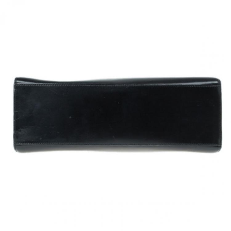 Pre Owned Cartier Black Leather Panther Bag