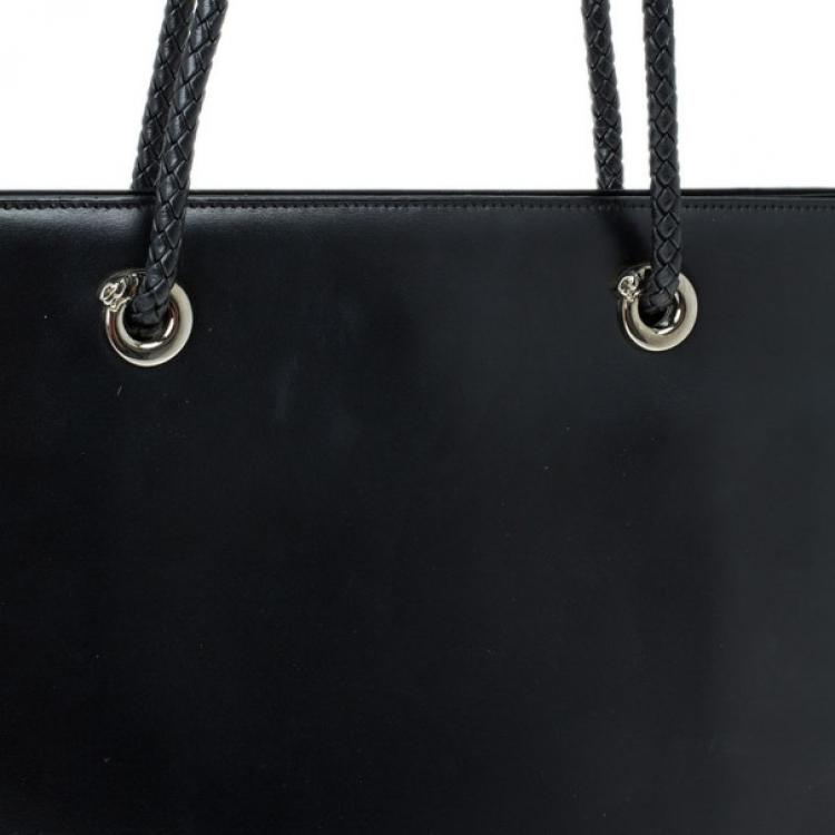 Pre Owned Cartier Black Leather Panther Bag