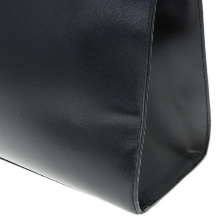 Pre Owned Cartier Black Leather Panther Bag