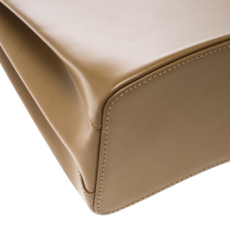 Pre Owned Cartier Brown Leather Trinity Bag