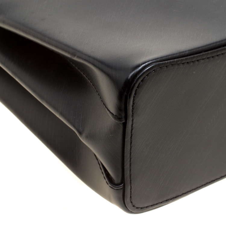 Pre Owned Cartier Black Leather Small Trinity Bag