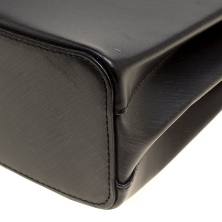 Pre Owned Cartier Black Leather Small Trinity Bag