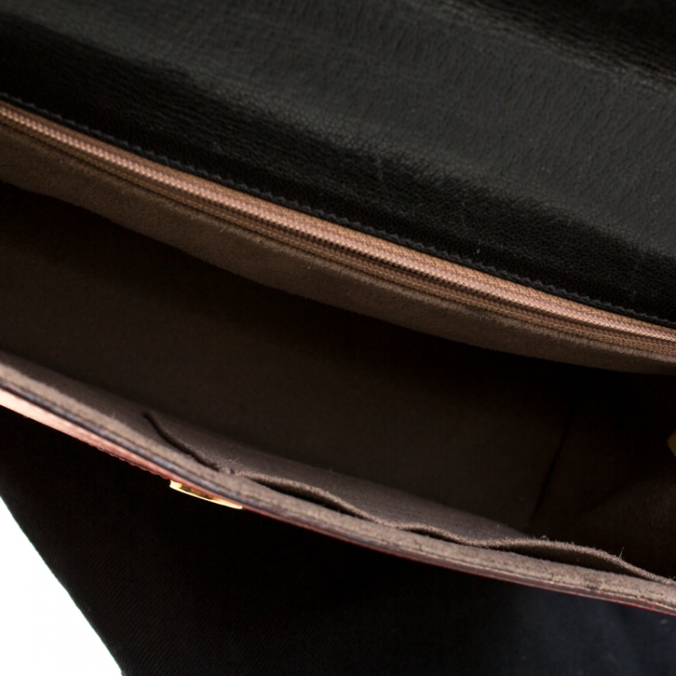Pre Owned Cartier Red Leather Envelope Shoulder Bag