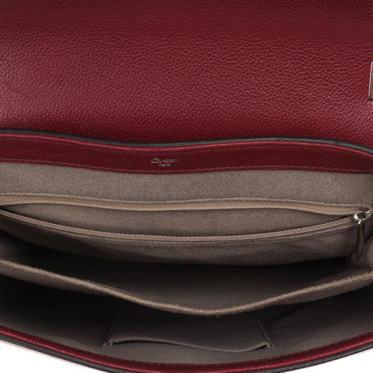 Pre Owned Cartier Red Classic Feminine Line Chain Bag 