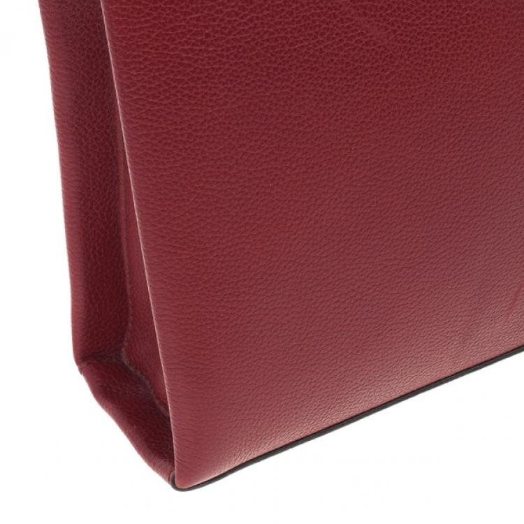 Pre Owned Cartier Red Classic Feminine Line Chain Bag 