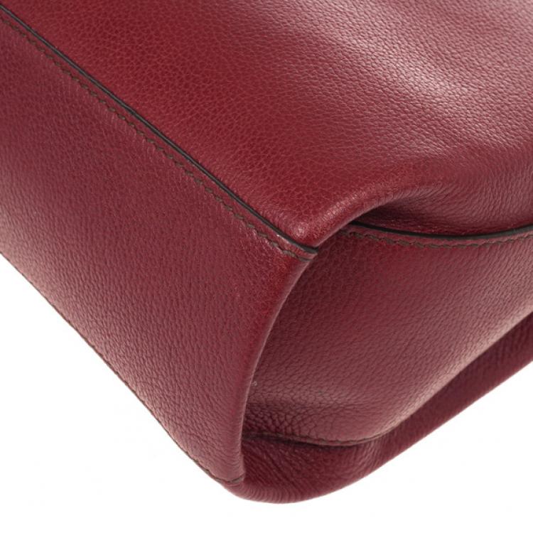 Pre Owned Cartier Red Classic Feminine Line Chain Bag 