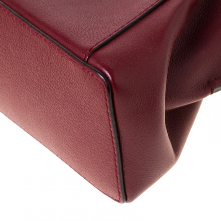 مملوكة مسبقًا Cartier Burgundy Taurillon Leather Mini C de Cartier Satchel             