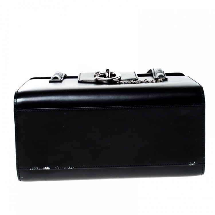 Pre Owned Cartier Black Leather Panthere Box Satchel