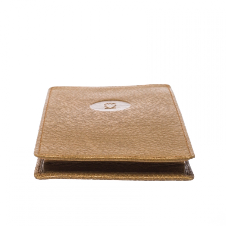 Pre Owned Cartier Beige Leather Vintage Lock Long Wallet