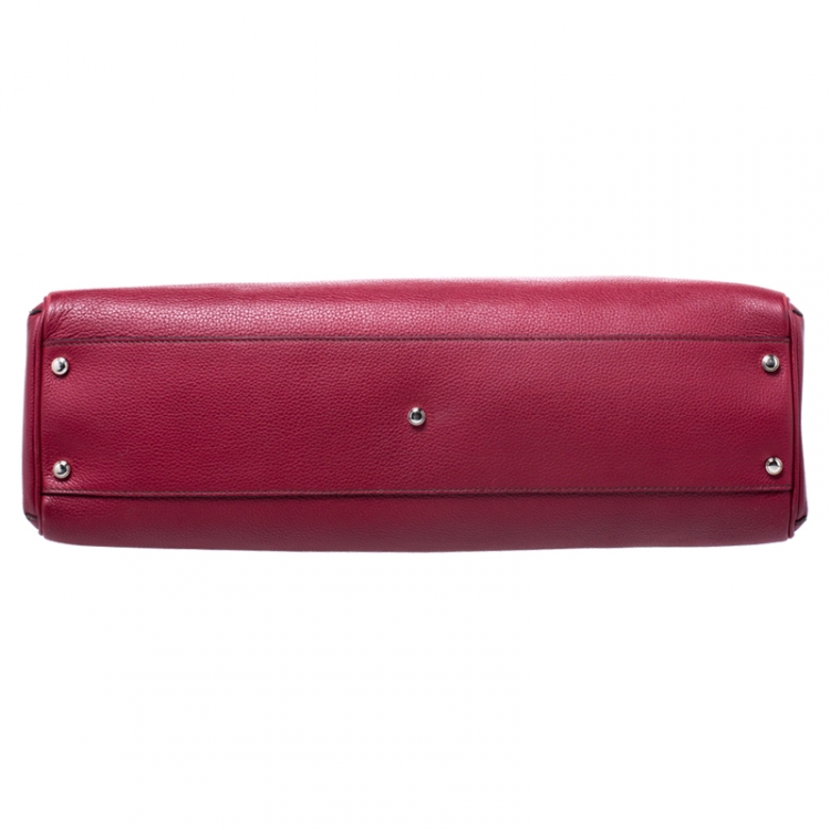 مملوكة مسبقًا Cartier Burgundy Leather Medium Marcello de Cartier Bag