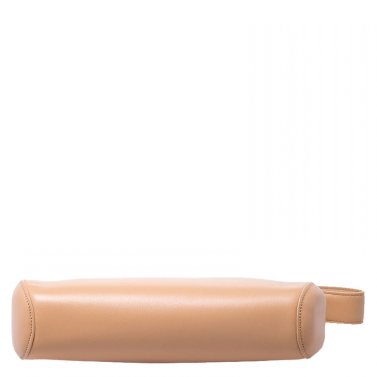 Pre Owned Cartier Beige Leather Shoulder Bag
