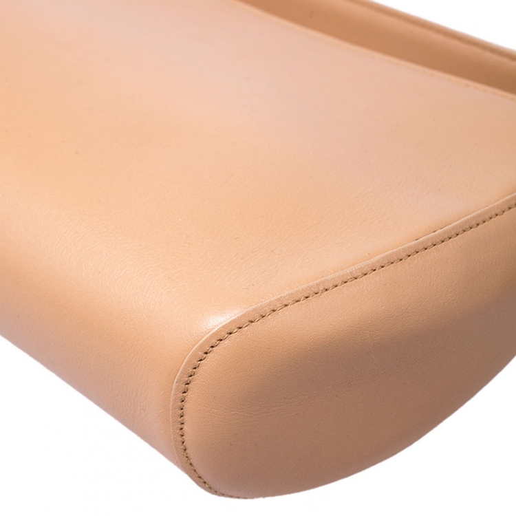 Pre Owned Cartier Beige Leather Shoulder Bag