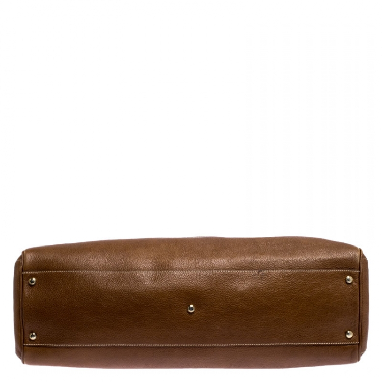 مملوكة مسبقًا Cartier Brown Leather Large Marcello de Cartier Bag