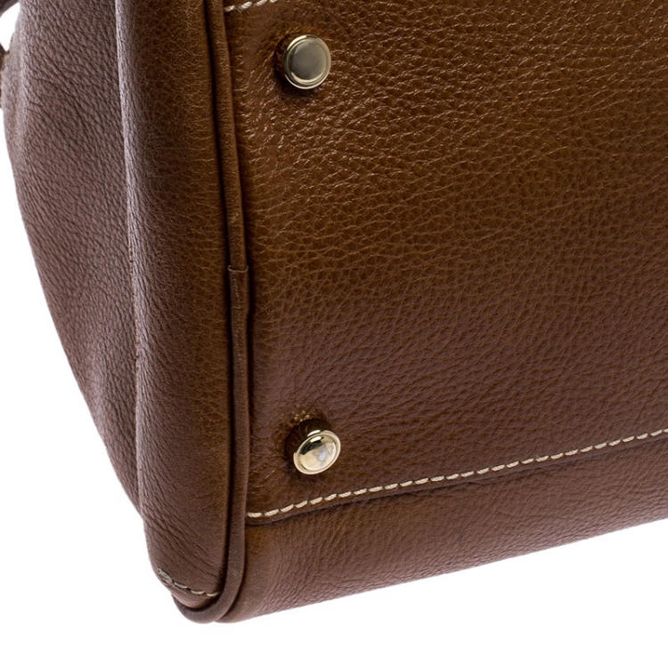 مملوكة مسبقًا Cartier Brown Leather Large Marcello de Cartier Bag