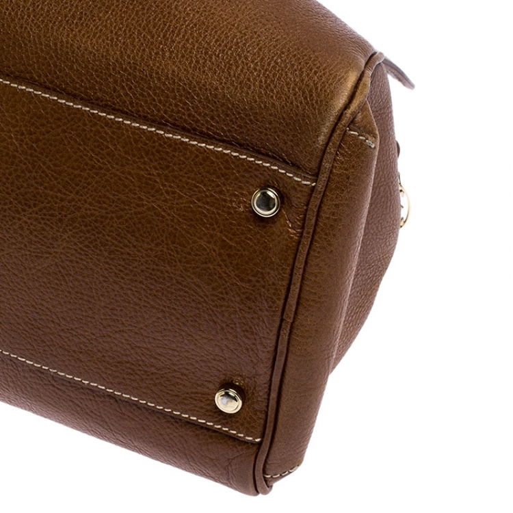 مملوكة مسبقًا Cartier Brown Leather Large Marcello de Cartier Bag