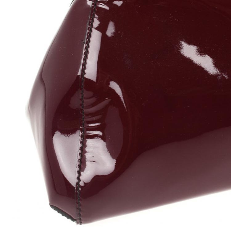 Pre Owned Cartier Red Patent Marcello De Cartier Bag