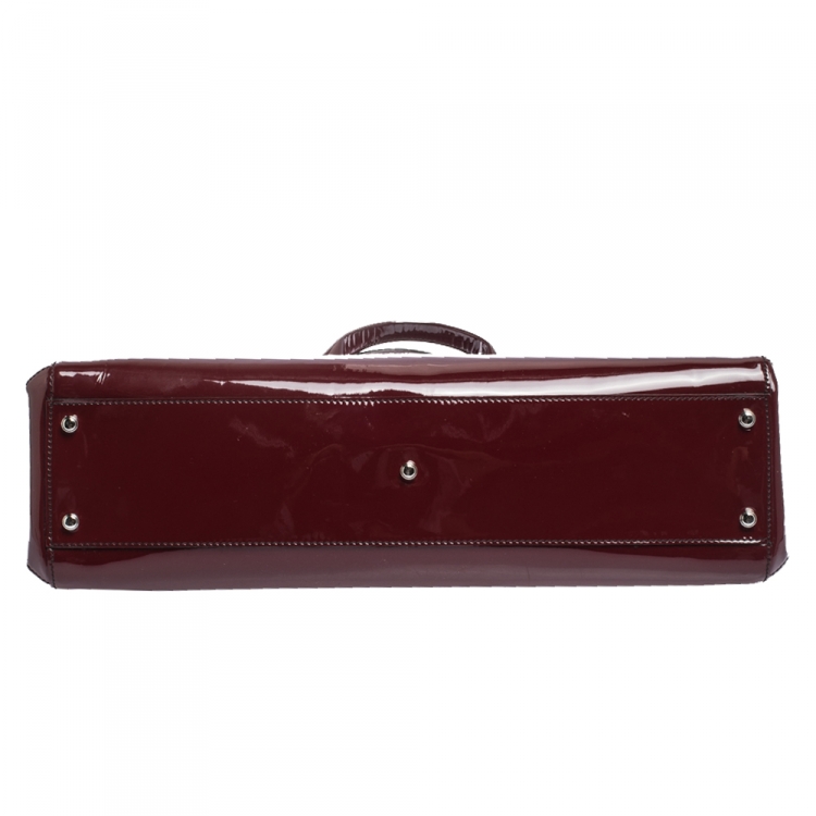 مملوكة مسبقًا Cartier Red Patent Leather Medium Marcello de Cartier Bag