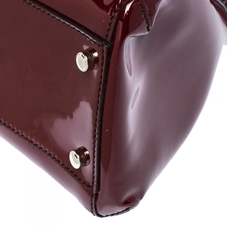 مملوكة مسبقًا Cartier Red Patent Leather Medium Marcello de Cartier Bag