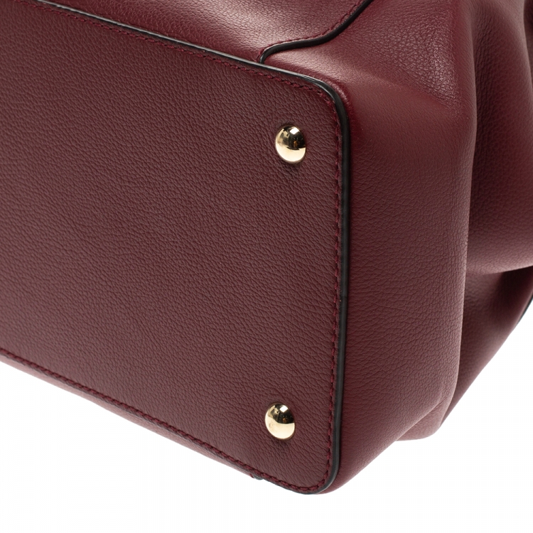 مملوكة مسبقًا Cartier Maroon Leather Small C de Cartier Satchel