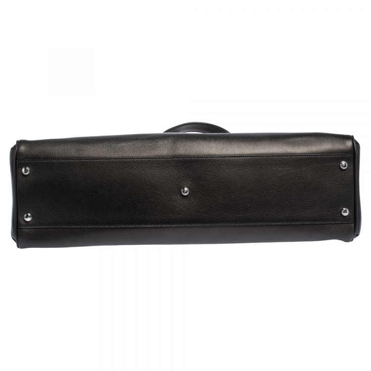 مملوكة مسبقًا Cartier Black Leather Medium Marcello de Cartier Bag