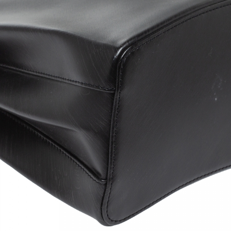 مملوكة مسبقًا Cartier Black Leather Trinity Bag