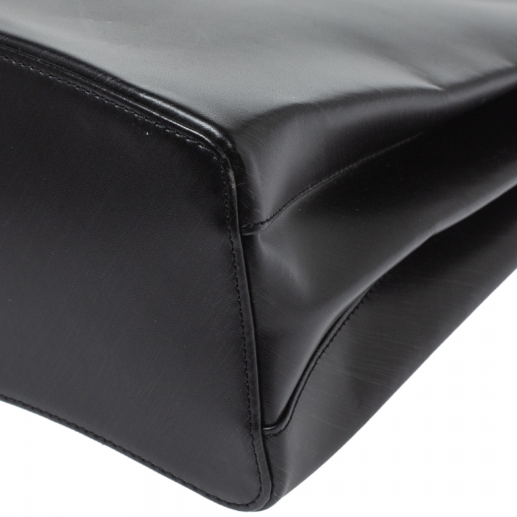 مملوكة مسبقًا Cartier Black Leather Trinity Bag