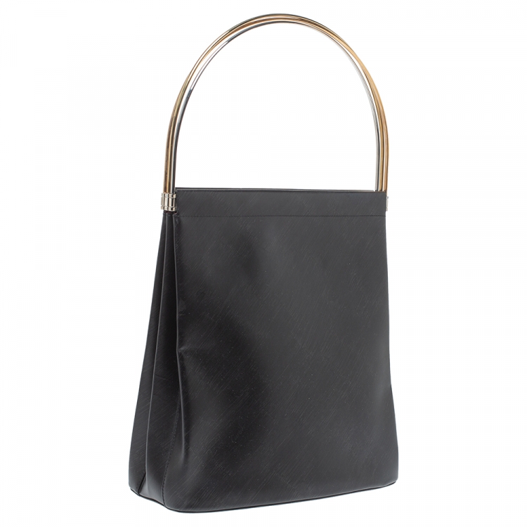 مملوكة مسبقًا Cartier Black Leather Trinity Bag
