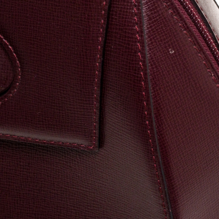 Pre Owned Cartier Burgundy Leather Happy Birthday Backpack