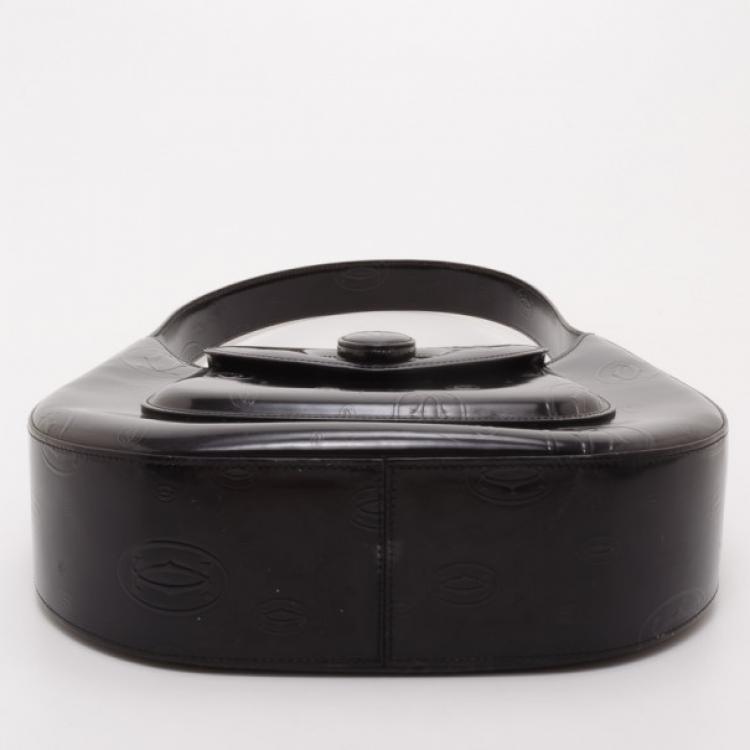 Pre Owned Cartier Black 'Happy Birthday' Hobo