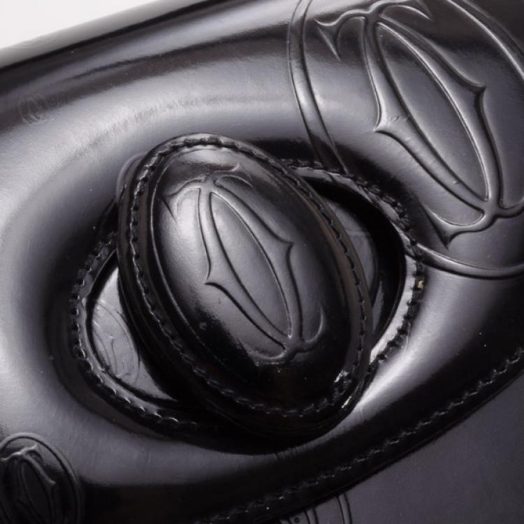 Pre Owned Cartier Black 'Happy Birthday' Hobo