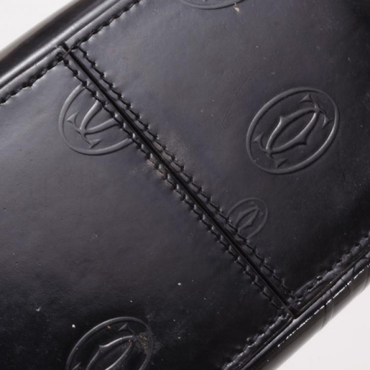 Pre Owned Cartier Black 'Happy Birthday' Hobo