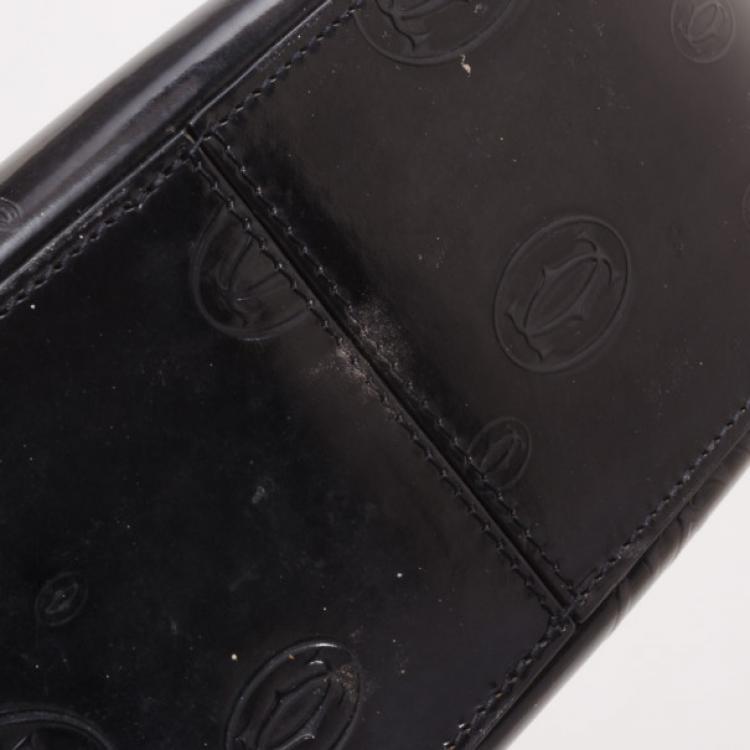 Pre Owned Cartier Black 'Happy Birthday' Hobo
