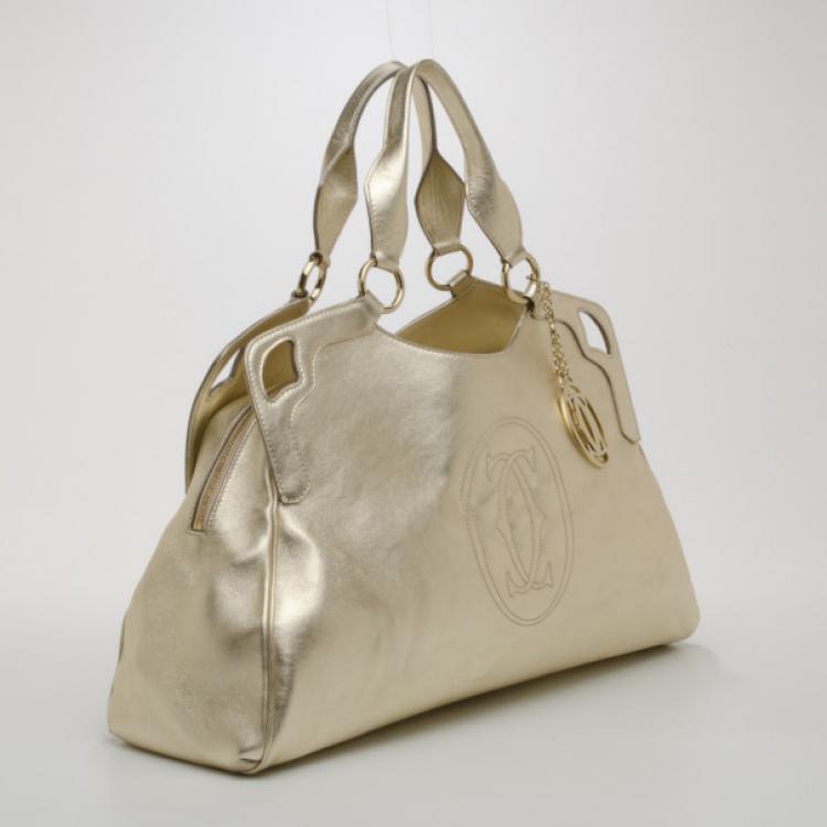 Pre Owned Cartier Marcello de Cartier Handbag in Gold