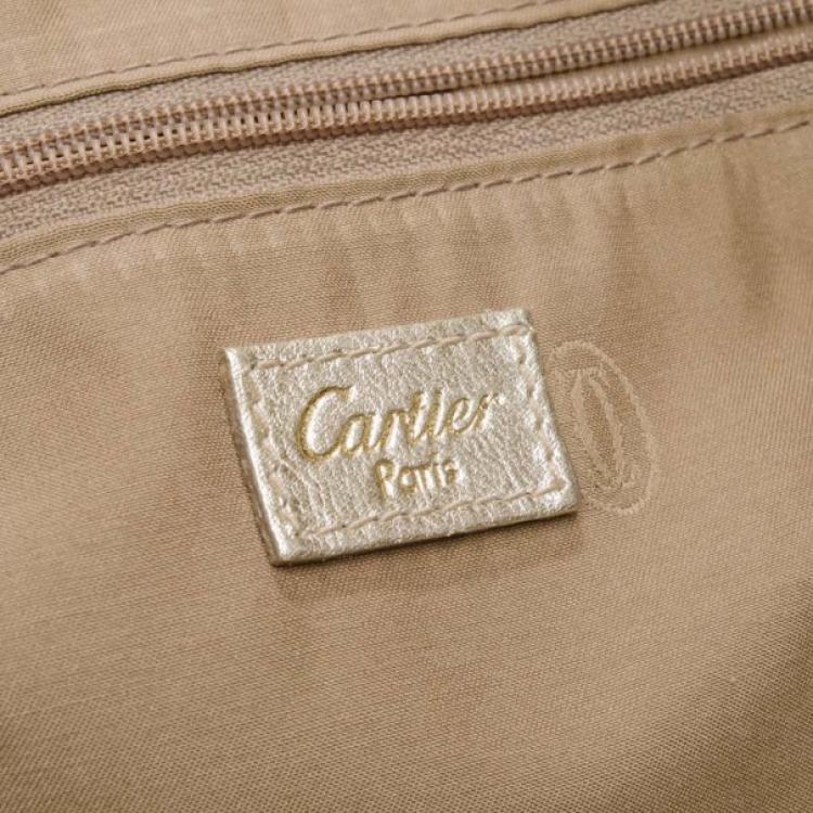 Pre Owned Cartier Marcello de Cartier Handbag in Gold