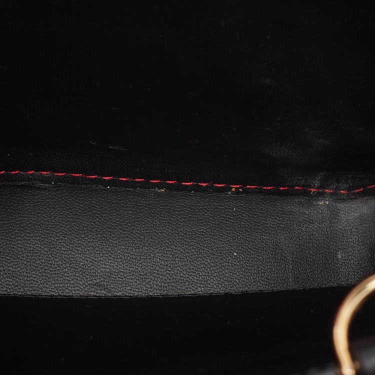 Pre Owned Cartier Red Leather Mini Guirlande De Cartier Top Handle Bag