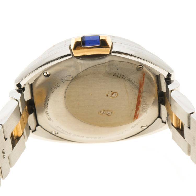 مملوكة مسبقًا Cartier Stainless Steel Cle De Cartier 3867 Women's Wristwatch 32 mm