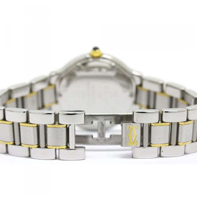 Pre Owned Cartier Ivory Stainless Steel Must 21 Women's Wristwatch 28MM