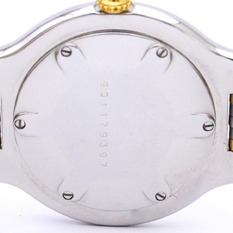 Pre Owned Cartier Ivory Stainless Steel Must 21 Women's Wristwatch 28MM