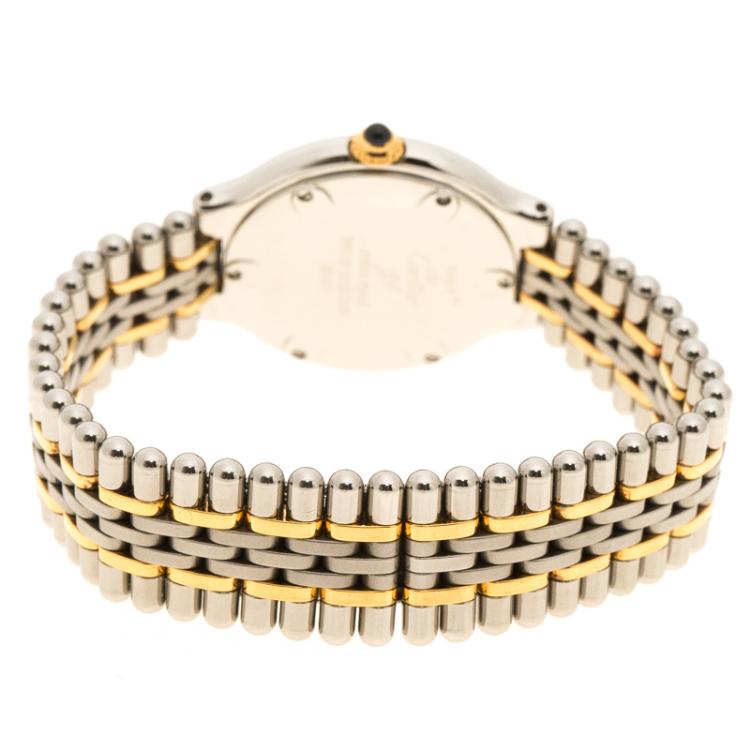 مملوكة مسبقًا Cartier Silver Stainless Steel Must De Cartier 21 Women's Wristwatch 28 mm