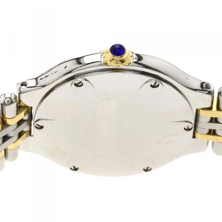 Pre Owned Cartier Silver Stainless Steel Must 21 Women's Wristwatch 28MM