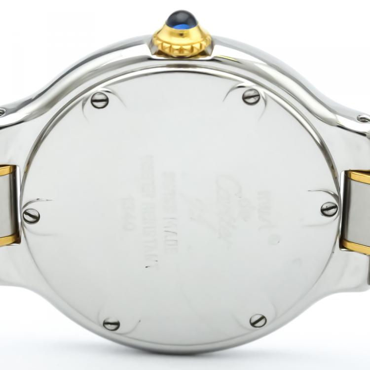 مملوكة مسبقًا Cartier Silver Stainless Steel Must 21 Women's Wristwatch 28MM