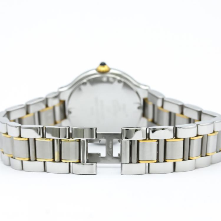 مملوكة مسبقًا Cartier Silver Stainless Steel Must 21 Women's Wristwatch 28MM