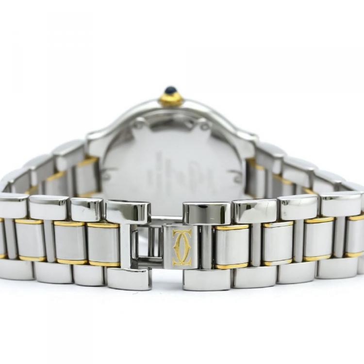 Pre Owned Cartier Silver Stainless Steel Must 21 Women's Wristwatch 28MM