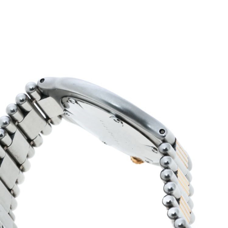 Pre Owned Cartier Cream Stainless Steel Must de Cartier Women's Wristwatch 31 mm