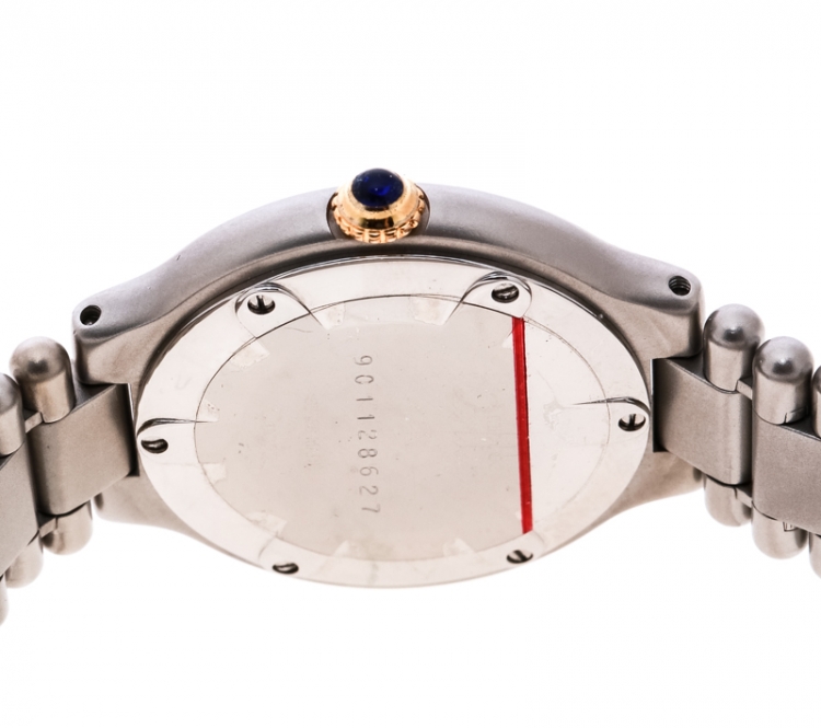Pre Owned Cartier Grey Stainless Steel Must de Cartier Women's Wristwatch 28 mm